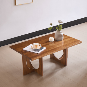 Mesa de Centro Moderna de Estilo Ligero y Duradero con Textura Cálida de Madera Natural de <span class=keywords><strong>Boj</strong></span>, Mueble Elegante para Sala de Estar - Product Image 6
