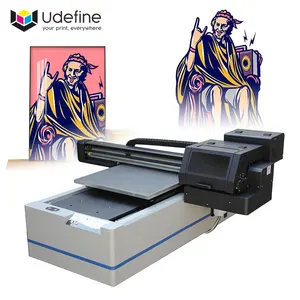 Udefine 6090 Digital Inkjet Uv Machine Printing Glass Uv Printer 6090 Flatbed Printer UV