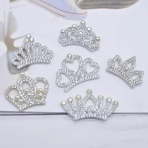 Chất Lượng Cao Luxury Crown Hotfix Rhinestone Patches Đính Cườm Cho Trang Trí