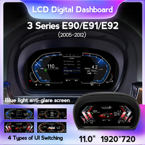 MEKEDE 11 "Instrument numérique LCD de voiture pour <span class=keywords><strong>BMW</strong></span> Série 3 E90 E91 E92 2005 à 2012 Voiture d'origine sans écran <span class=keywords><strong>CCC</strong></span> CIC - Product Image 3