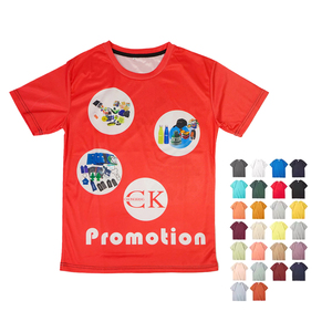 Wholesale 100% Polyester Eco-Friendly Short Sleeve Regular Fit Printed Tshirt Custom Logo Printing Plain Tshirt for Men Women