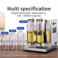 Machine à secouer les bulles de thé électrique commerciale automatique, double chambre, en acier inoxydable, portable, mélangeur de thé au lait Boba pour usage domestique