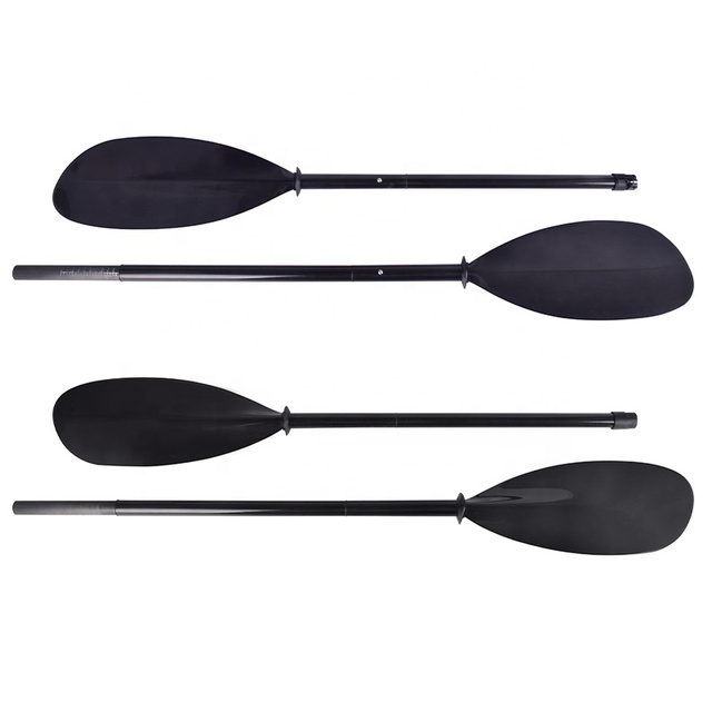 Wholesale IFISH Carbon Fiber Kayak Paddle 3K Twill Adjustable Shaft 4 Sections 653.5cm Blade Area 220cm Length Lakes Rivers