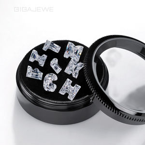 มอยส์ซาไนต์ GIGAJEWE ขนาด 5*<span class=keywords><strong>7</strong></span> มม. 1 กะรัต สี <span class=keywords><strong>D</strong></span> รูปตัวอักษร 26 ตัว แบบเจียระไนด้วยมือ สำหรับทำเครื่องประดับตามสั่ง - Product Image 3