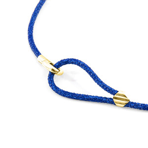 Bordeaux Red Blake 9ct Yellow Gold and Stingray <b>Leather</b> <b>Bracelet</b> - Product Image 3