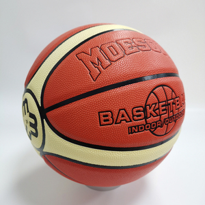 Canasta de baloncesto de cuero compuesto amarillo naranja de fábrica del propietario de la patente Tamaño 7 para entrenamiento y juego - Product Image 2