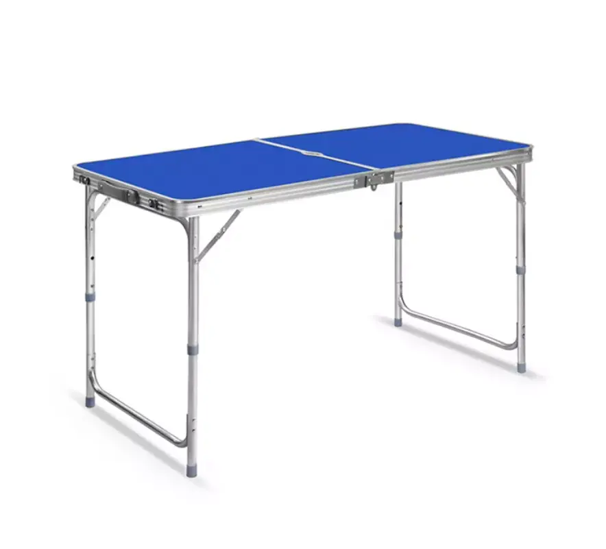 Ty Easy Carry Height Adjustable Aluminium Alloy Folding Picnic Table With Umbrella Hole Handle And Chairs For Outdoor Camping