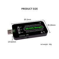 Dongle Usb 5g, Dongle adaptor Lan Usb Cpe daya tinggi portabel antena bawaan, kartu jaringan kartu Sim dengan kartu Sim