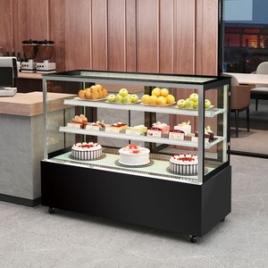 <span class=keywords><strong>Congelador</strong></span> Exhibidor de Pasteles con Puerta Corredera Frontal, Enfriador de Exhibición Refrigerado por Aire, Congeladores Exhibidores - Product Image 4