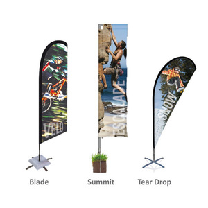 Usine en gros plage volant drapeau bannière publicité vent extérieur Offre Spéciale personnalisé grande plage rue plume drapeau - Product Image 2