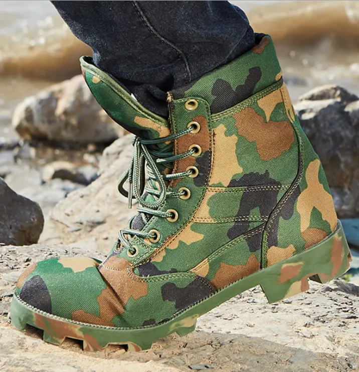 Men's US Army Woodland Camoflage Boots-UA641100WCM 