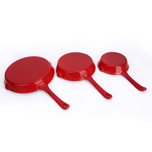 Ensemble de 3 ustensiles de cuisson émaillés, poêles en métal, mini-poêles en <span class=keywords><strong>fonte</strong></span> – Vente chaude directe usine - Product Image 3