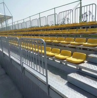 Vente chaude Intérieur Extérieur Lieu Stade Escamotable En Aluminium Mobile Tribune Banc Bleacher