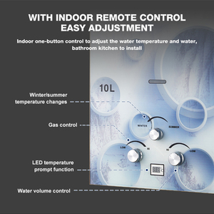 Type de conduit 6L 8L 10L GPL Propane <span class=keywords><strong>Butane</strong></span> Mathane <span class=keywords><strong>gaz</strong></span> naturel Geyser <span class=keywords><strong>chauffe</strong></span>-<span class=keywords><strong>eau</strong></span> pour salle de bain cuisine utilisation intérieure mural - Product Image 4