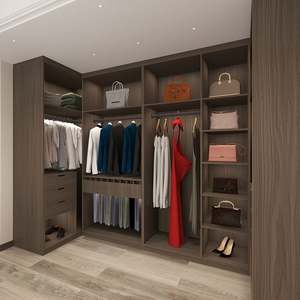 Armoire en bois de haute qualité, moderne, élégante, en panneaux HDF, armoire sur mesure, placard - Product Image 3