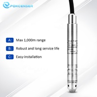 Capteur de niveau pour forage de 16 mm et 19 mm, type immersion, capteur de pression d'eau, transmetteur de niveau d'immersion 4~20 mA