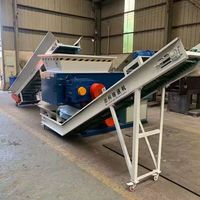 Broyeur industriel à un seul arbre avec séparateur magnétique, facile à utiliser, à vendre