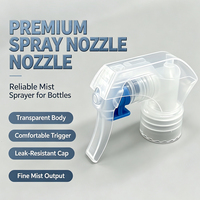 Distributeur de crème/lotion/dentifrice en plastique écologique 24/410 28/410 avec bouchon de bouteille et pompe à verrouillage haut-bas