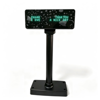 PD2020 VFD 20x2 Écran client sur poteau 700cd/m2 Haute luminosité Écran bleu-vert USB RS232 pour caisse enregistreuse de supermarché CE FCC ROHS