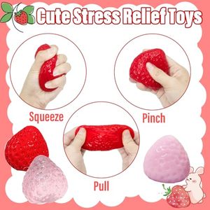 Giocattolo Antistress Morbido a Forma di Fragola, Squishy Taba, Giocattolo per Alleviare lo Stress a Lenta Risalita per Bambini e Adulti, Regalo per Ufficio e Feste - Product Image 4