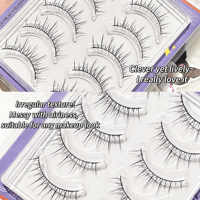 Cils entiers BQI, une seule pièce, aspect naturel, denses, faux cils, légers, confortables à porter