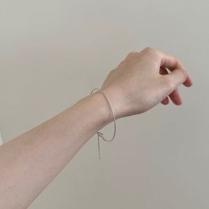 Dylam Classic Design Tarnish Free Rhodium 18K Gold Plated 925 <b>Silver</b> Adjustable Length Women Jewelry <b>Bangles</b> & <b>Bracelets</b> - Product Image 2