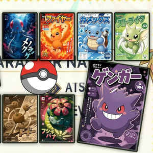 Pokemond 151 Anime A5 Grand Affiche de Magasin de Cartes à Collectionner en Feuille d'Argent Rétro <span class=keywords><strong>Pokedex</strong></span>, Décoration pour Jeu de Table, Diffusion en Direct et Cadeau - Product Image 4