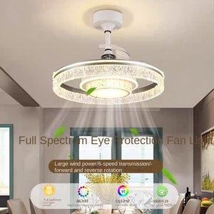 Ventilateur de plafond de luxe simple télécommande gaz mécanique usage domestique chambre restaurant corps de maison - Product Image 4