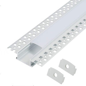 Profilé LED en aluminium pour bande LED encastrée dans le plâtre, profilé mince en aluminium pour cloison sèche, canal LED en aluminium - Product Image 1