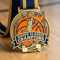 Médaille de basket-ball en métal haut de gamme personnalisée, récompense de championnat 3D, médaille de basket-ball en fauteuil roulant, médaille des champions de basket