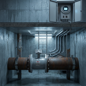 مقياس تدفق كهرومغناطيسي رقمي معتمد من CE، مقياس تدفق مغناطيسي منفصل DN150، مصنوع من الفولاذ المقاوم للصدأ للماء والسوائل، متاح بتصنيع حسب الطلب - Product Image 1