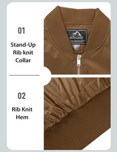 Giacca da <span class=keywords><strong>uomo</strong></span> Casual leggera personalizzata giacca da <span class=keywords><strong>uomo</strong></span> giacca a vento giacca da caccia con cerniera, Bomber capispalla leggero - Product Image 4