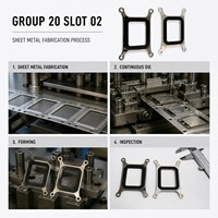 Kit de montage flexible en acier au carbone pour refroidisseur de processeur avec quincaillerie OEM estampée pour composants de refroidissement PC