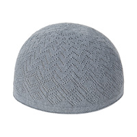Turbante Árabe Musulmán de Color Sólido para Hombre, Redondo, de Chifón Transpirable, para Todas las Estaciones, Venta al por Mayor, Estilo Étnico Islámico de Poliéster
