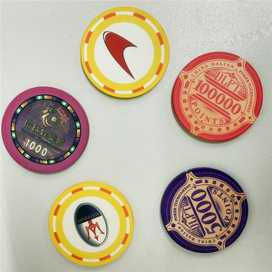 Vente en gros de jetons de poker en céramique de casino de 40mm jetons de poker personnalisés de haute qualité en couleur 10g 14g - Product Image 3