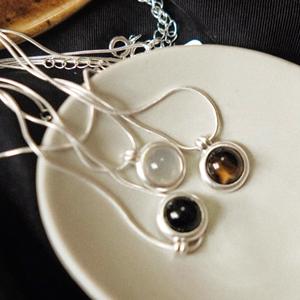 Collar de Plata de Ley S925 con Colgante de Jade Azul Natural en Forma de Calabaza, Cadena para Clavícula, Estilo Chino Nuevo, Colgante Fino para Mujer - Product Image 3