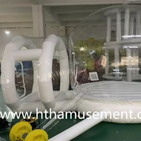 Tente gonflable transparente en PVC HTH, bulle rebondissante pour les fêtes d'enfants, utilisation en intérieur, 3m-5m/10ft+6.5ft+5.9ft