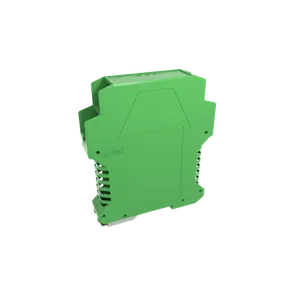 Derks enjeksiyon kontrol kutuları basit 22.5mm genişlik elektronik kontrol kutusu Din ray monte modüler Pcb muhafaza plastik yeşil