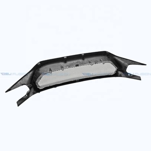 Parrilla Delantera de Fibra de Carbono Estilo JS para Honda Civic Type R FK8 2017-2020, Piezas de Auto - Product Image 3