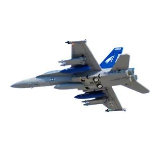 FMS 80mm Ducted Fan EDF Jet F/A-18 Fighter Remote Control Model Assembly Fixed Wing Aircraft Rc Airplane Toys