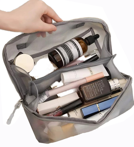 Custom Makeup Organizer Bag Mesh Travel Cosmetic Bag 2024 New Fashion Beach Travel Accessories Quick Dry <b>Make</b> up Zipper Pouch - Product Image 1