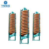 Séparateur de goulotte en spirale de conception rainurée le plus récent optimisé pour un traitement efficace de l'or dans une usine de séparation de minéraux