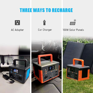 Station d'alimentation portable PuFa 500w 110v 220v, alimentation portable d'urgence pour le camping, alimentation solaire portable pour la maison - Product Image 6