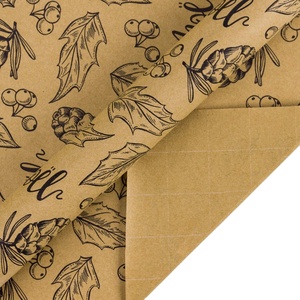 Periódico papel de cera revestimiento grasa para sándwich hamburguesa alimentos dulces regalo jabón de embalaje - Product Image 1