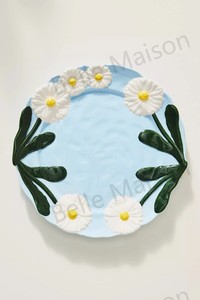 Set di Tazza e Piattino in Porcellana Ispirato al Vintage con Motivo Margherita, Lavabile in Lavastoviglie e Utilizzabile nel Microonde, con Vassoio - Per Uso Domestico e Caffetteria - Product Image 2