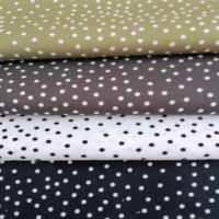 Tissu imprimé à pois de diverses motifs, 100 % coton, sergé 21s, tissu en coton tissé à petits/grands/irréguliers pois pour vêtements