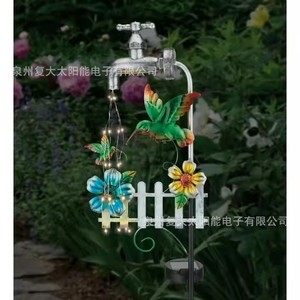 Lampe solaire de jardin en forme de colibri, LED, à fixation murale, résistante à l'eau, décoration extérieure - Product Image 5