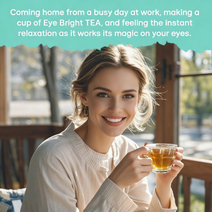 Té Herbal Mezclado Eye Bright OEM, Calma y Restaura con 6 Hierbas, Vegano, Sin OMG, 20 Bolsitas, Caja de 100g - Product Image 4