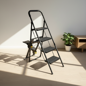 <span class=keywords><strong>Escalera</strong></span> Plegable de Acero Moderna para el Hogar, Función de Escalón, Máquina de Ejercicio de Resistencia, Cardio Climber, Capacidad de 300 Libras - Product Image 1