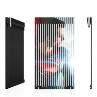 Filet de rideau Led Flexible mur vidéo fond de bâtiment extérieur écran d'affichage en maille transparente pliable pour la publicité